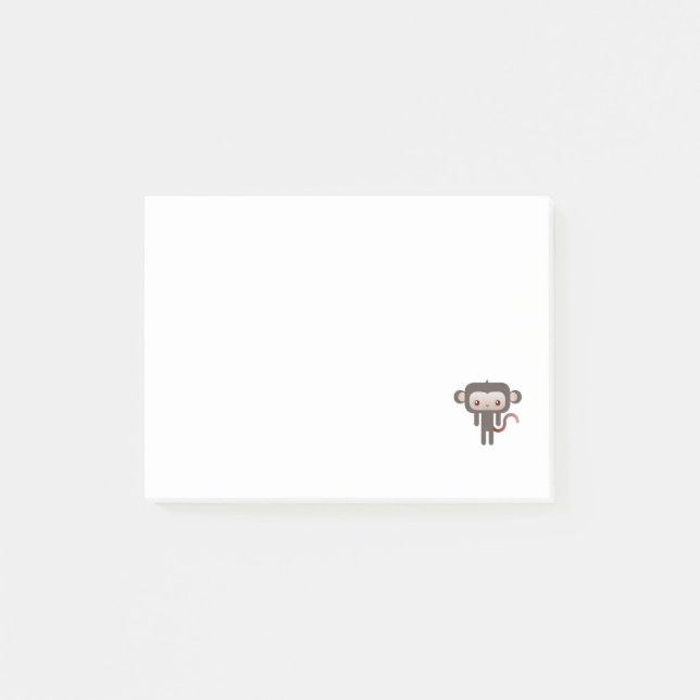 Notas Post-it® Mono de Kawaii (Anverso)