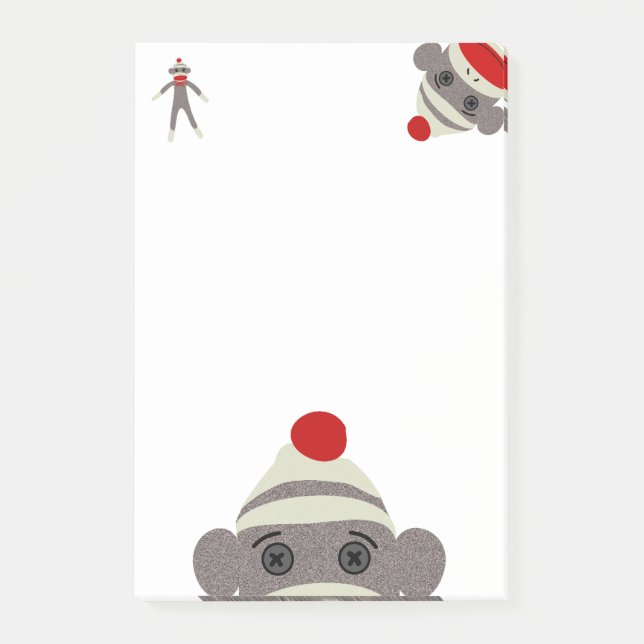 Notas Post-it® Mono del calcetín (Anverso)