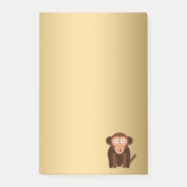 Notas Post-it® mono lindo personalizado (Anverso)