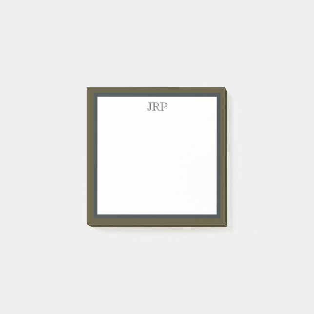 Notas Post-it® Monogram Post-It Notes (Anverso)