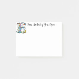 Notas Post-it® Monograma caprichoso E