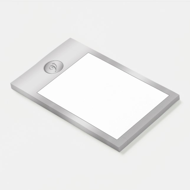 Notas Post-it® Monograma "Carta V" (En perspectiva)