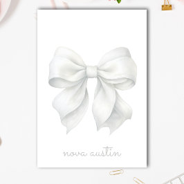 Notas Post-it® Monograma de color blanco moderno personalizado co