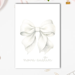 Notas Post-it® Monograma de color blanco moderno personalizado co
