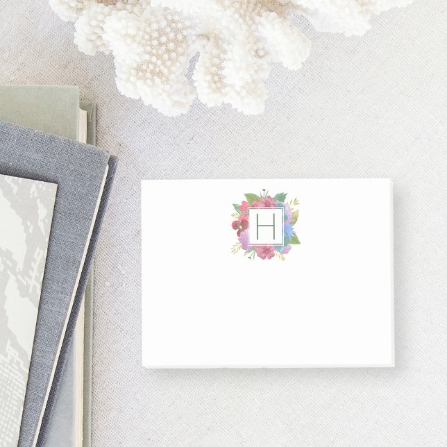 Notas Post-it® Monograma de flores silvestres (Subido por el creador)
