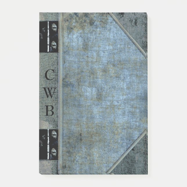 Notas Post-it® Monograma de Guay del libro antiguo de Addison Sco (Anverso)