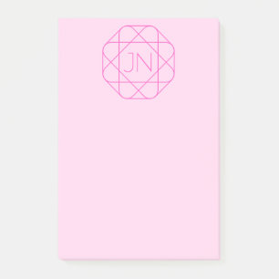 Notas Post-it® Monograma de Guay, estilo de logotipo de cadera   