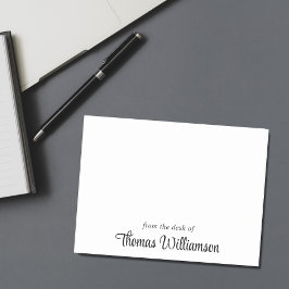 Notas Post-it® Monograma de guión elegante