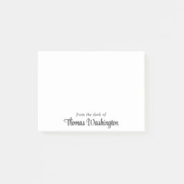 Notas Post-it® Monograma de guión elegante