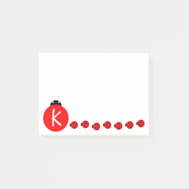 Notas Post-it® Monograma de insecto de labios (Anverso)