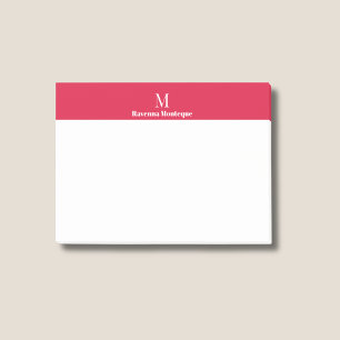 Notas Post-it® Monograma de letra de nombre personalizado moderno