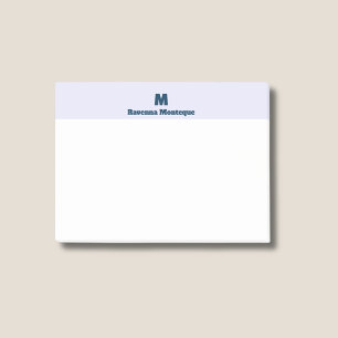 Notas Post-it® Monograma de letra de nombre personalizado moderno