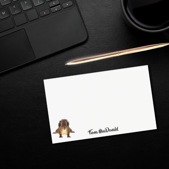 Notas Post-it® Monograma de nombres graciosos y lindos de ardilla (Subido por el creador)