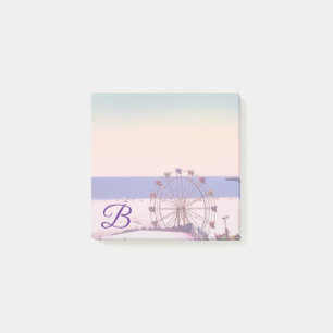 Notas Post-it® Monograma de Santa Cruz Beach