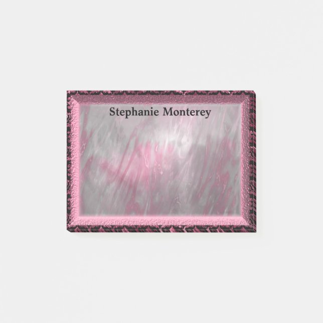 Notas Post-it® Monograma elegante de Durenfield Petal (Anverso)