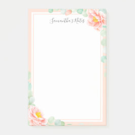 Notas Post-it® Monograma Eucalyptus Deja La Ensalchada De Pena Fl