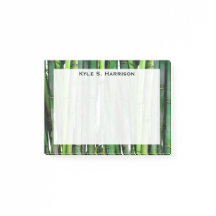 Monograma Feng Shui Bambú Verde Riqueza