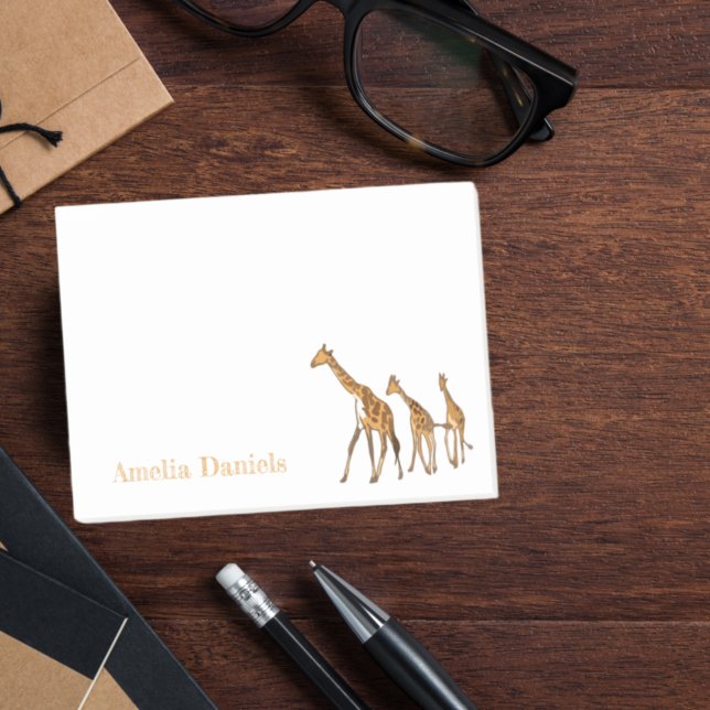 Notas Post-it® Monograma Giraffe (Subido por el creador)