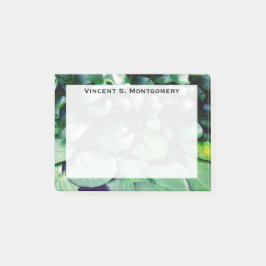 Notas Post-it® Monograma Green Lily Pad Pond