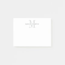 Monograma gris moderno