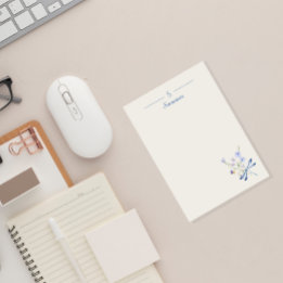 Notas Post-it® Monograma Minimalista Dragonfly Cottage Botánico