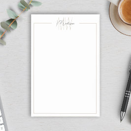 Notas Post-it® Monograma Minimalista moderno