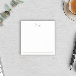 Notas Post-it® Monograma Minimalista moderno