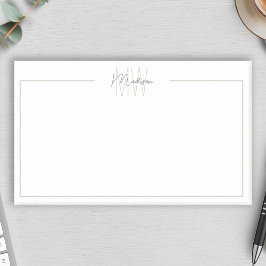 Notas Post-it® Monograma Minimalista moderno