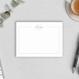 Notas Post-it® Monograma Minimalista moderno