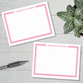 Notas Post-it® Monograma Minimalista Rosa