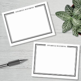 Notas Post-it® Monograma Minimalista Simple