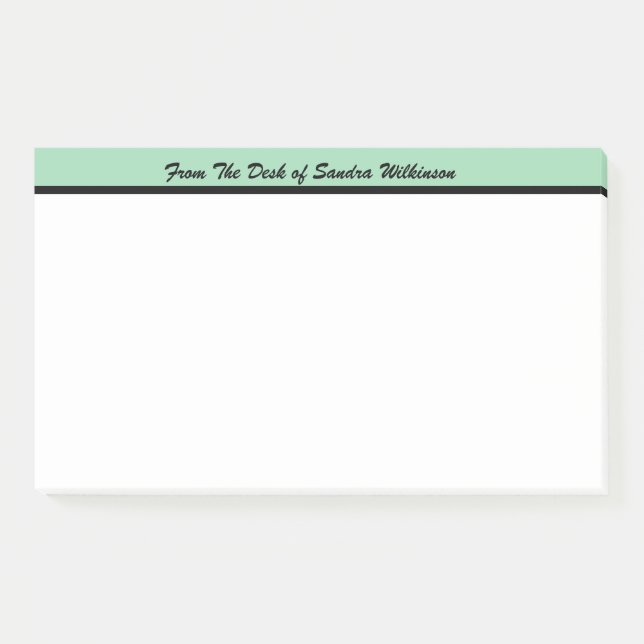 Notas Post-it® Monograma moderno del escritorio de la idea de la (Anverso)