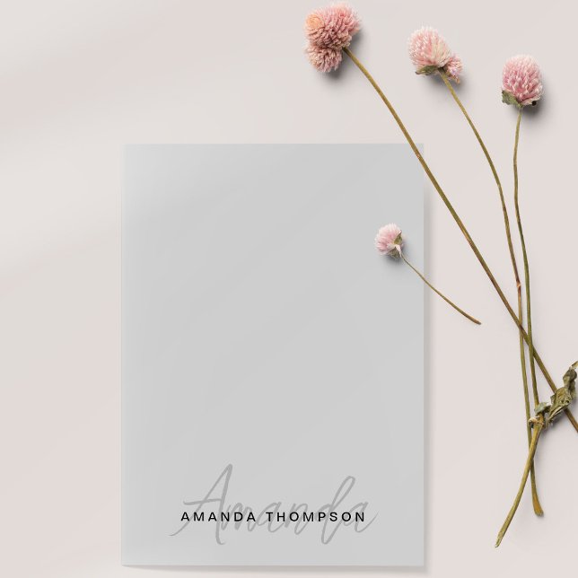 Notas Post-it® Monograma Moderno Personalizado Con Nombre (Subido por el creador)