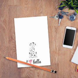 Notas Post-it® Monograma moderno simple Moda de estilo dálmata