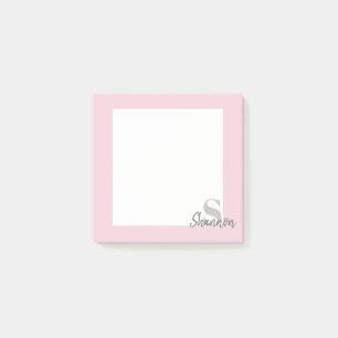 Notas Post-it® Monograma personalizado personalizado