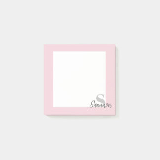 Notas Post-it® Monograma personalizado personalizado