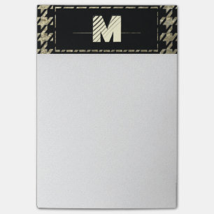 Notas Post-it® Monograma profesional moderno de Houndstooth