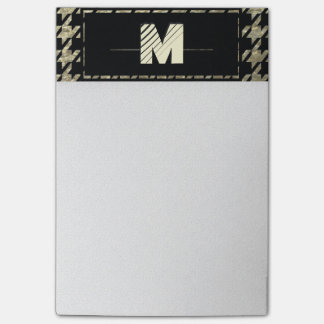Notas Post-it® Monograma profesional moderno de Houndstooth
