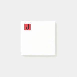 Notas Post-it® Monograma profesional sencillo elegante moderno