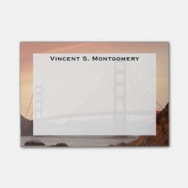 Notas Post-it® Monograma Puente Golden Gate, San Francisco