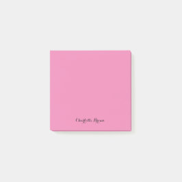 Notas Post-it® Monograma Rosa Moderno Minimalista Femenino