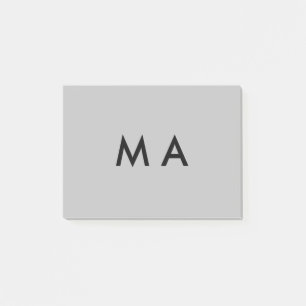 Notas Post-it® Monograma simple añade tu letra nombre hombre mini