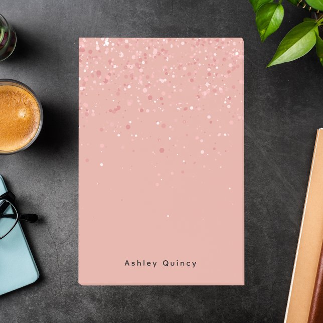 Notas Post-it® Monograma simple de color rosa elegante (Subido por el creador)