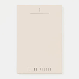 Notas Post-it® monograma sofisticado moderno