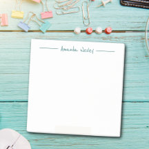 Monograma verde oscuro mínimo Nombre completo