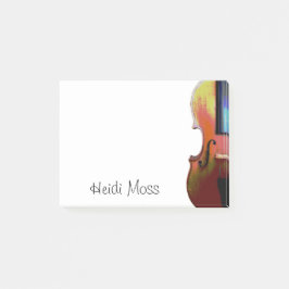 Notas Post-it® Monograma violinista