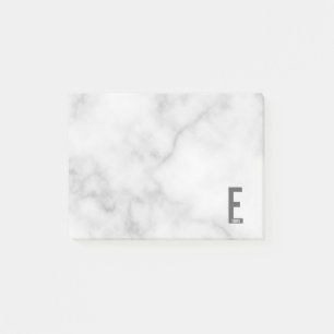Notas Post-it® Monograma y nombre negrita personalizado moderno