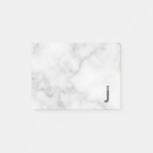 Notas Post-it® Monograma y nombre negrita personalizado moderno