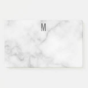 Notas Post-it® Monograma y nombre negrita personalizado moderno