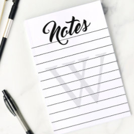 Notas Post-it® Monogramed Lined Notes